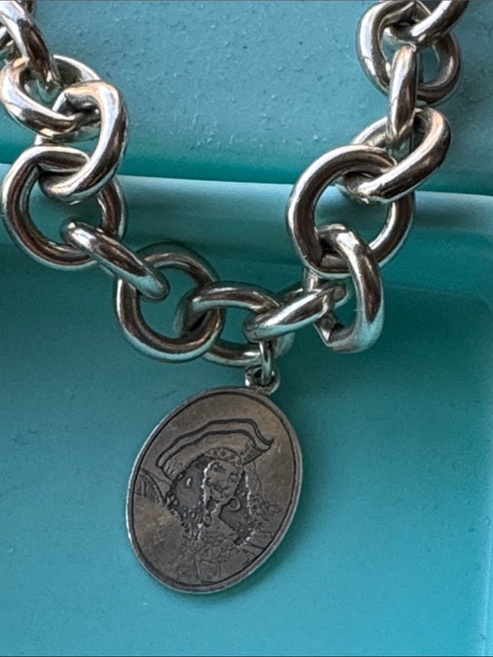 Tiffany & Co. Jewelry - Extremely Rare Tiffany “Pirate” Charm Clasping Silver Link Bracelet